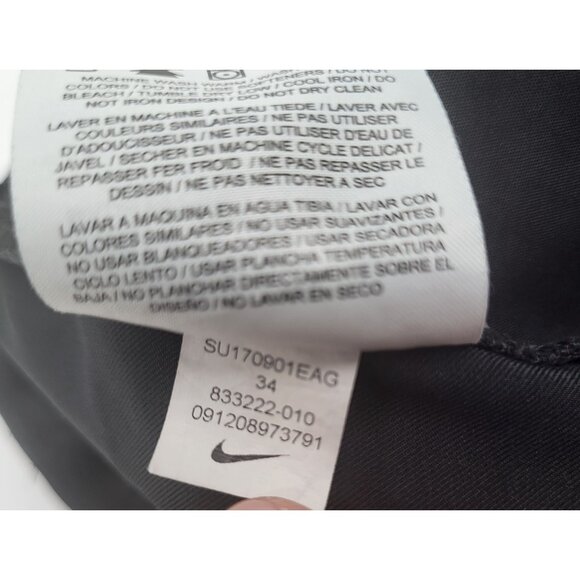 NIKE Men's SZ 34 Black Golf Flat Front Performance Shorts Athleisure 833222-010 - Picture 5 of 10